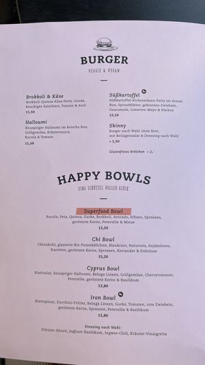 Speisekarte 18.08.2023  at Ludwig Burger in Salzburg