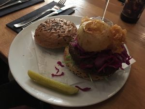 vegan burger at Ludwig Burger in Salzburg