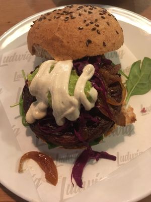 Vegan burger  at Ludwig Burger in Salzburg