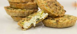 Leek Quiches at Guia Vegano - Vegan Store in Florianopolis
