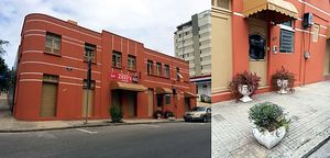 Ring on number 280, door with two plant vases, we are upstairs. at Guia Vegano - Vegan Store in Florianopolis