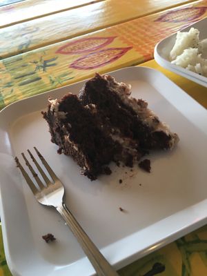 Chocolate German cake  at Soul Good Vegan Cafe in Durham