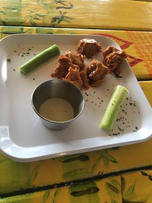 Buffalo bites  at Soul Good Vegan Cafe in Durham