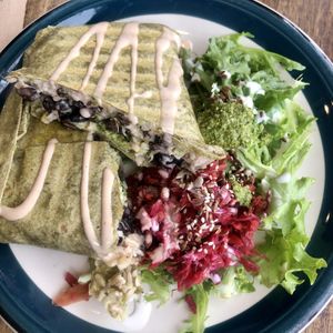 Burrito  at Tea and Happiness in Rotorua