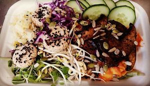 WFPB Buddha Bowl at Tea and Happiness in Rotorua