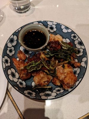 Cauliflower tempura - pretty tasty! at Ling Long in Stockholm
