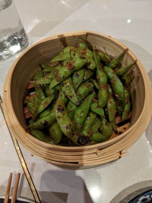 Edamame - quite good. at Ling Long in Stockholm