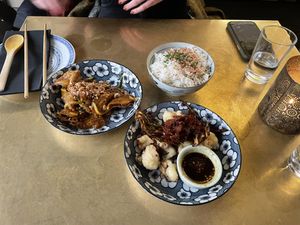 Bang bang and cauliflower tempura  at Ling Long in Stockholm