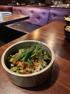 Cucumber salad at Ling Long in Stockholm