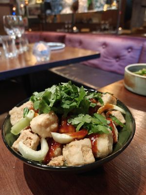 Fried tofu at Ling Long in Stockholm