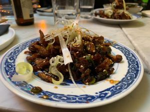 Mock eel. My favorite dish here. at Ling Long in Stockholm