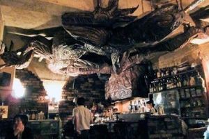 Cool deco in the bar at Mother in Tokyo