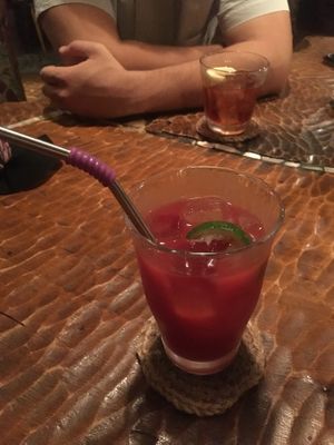 Bloody mother and negroni (ft. my reusable straw ofc) at Mother in Tokyo