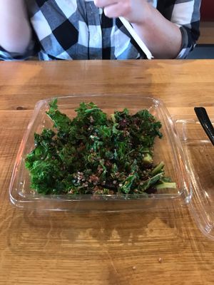 Kale and quinoa salad at Blaze Pizza in Asheville
