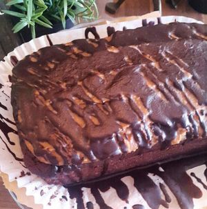 Vegan nutty chocolate cake at The Artisan in Hull