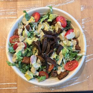 Vegan Caesar salad at By Chloe - Seaport Blvd in Boston