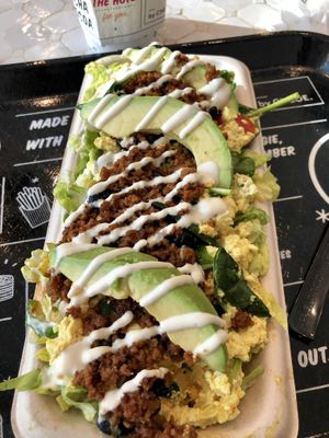 tofu scramble (out of the tortilla) at By Chloe - Seaport Blvd in Boston