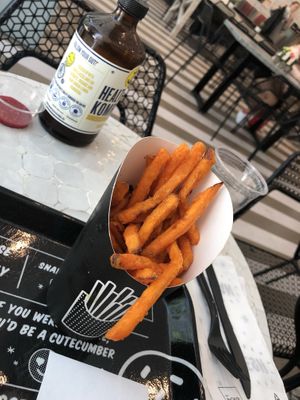 sweet potato fries at By Chloe - Seaport Blvd in Boston