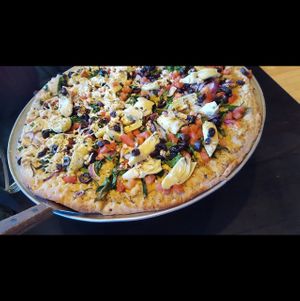 Vegan option  at Pizza Luce in Hopkins