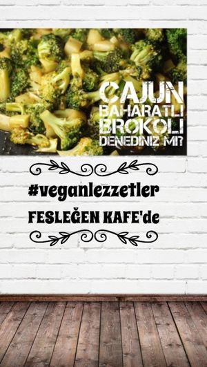 Cajun spiced broccoli at Feslegen Butik in Izmit