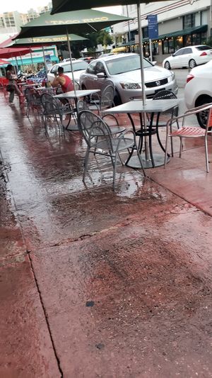 Outdoor Street seating at Taco Rico in Miami Beach
