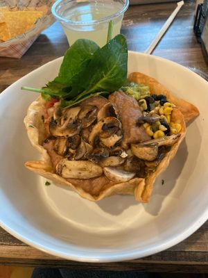 Vegan taco salad, 5/5.  at Taco Rico in Miami Beach