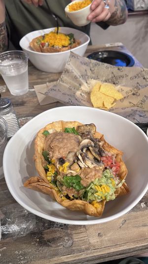 Taco salad  at Taco Rico in Miami Beach