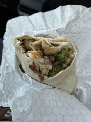 vegan burrito  at Taco Rico in Miami Beach