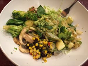 Vegan veggie bowl at Taco Rico in Miami Beach