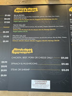 Menu  at Taco Rico - West Kendall in Miami