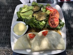 Falafel wrap  at Chocolate Cafe in Huanchaco
