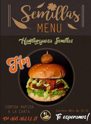 Tenemos el gusto de invitarlos con nuevo horario de 12 del medio día a las 11 pm SEMILLAS comida Sana 100% vegano at Semillas Comida Sana in Pereira