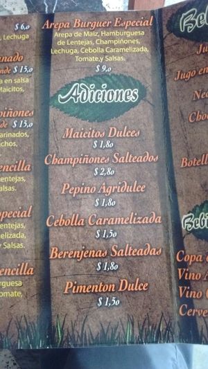 Menu 2 at Semillas Comida Sana in Pereira