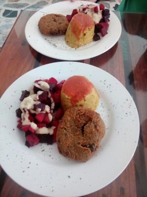 Plato principal at Semillas Comida Sana in Pereira