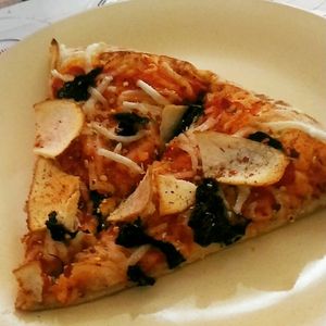 potato, spinach and vegan cheese at Pizza Pizza - Forest Hills Pkwy in Dartmouth