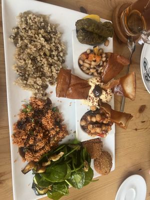 20€ vegan platter  at Les Cuistots in Liege