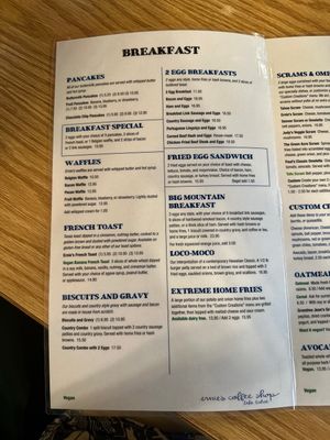 Vegan French toast  at Ernie's Coffe Shop in South Lake Tahoe