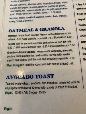 Vegan in green  at Ernie's Coffe Shop in South Lake Tahoe