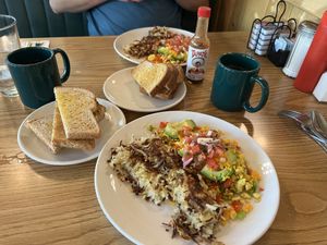 Tofu scram   at Ernie's Coffe Shop in South Lake Tahoe