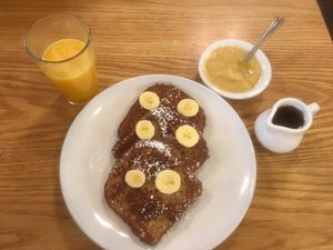 Vegan French Toast at Ernie's Coffe Shop in South Lake Tahoe