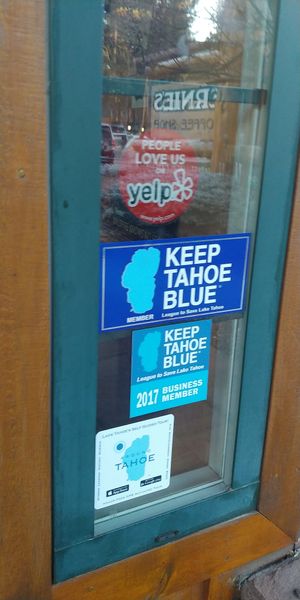 Door at Ernie's Coffe Shop in South Lake Tahoe