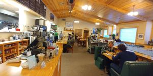 Inside at Ernie's Coffe Shop in South Lake Tahoe