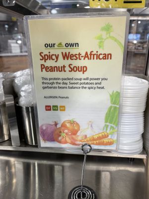 vegan soup option today (12/26)  at Town & Country in Mill Creek