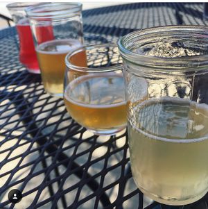 Kombucha flight  at Confluence Kombucha in St Louis