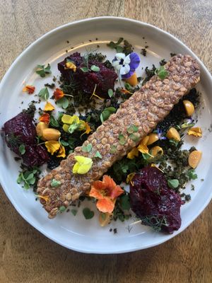 Tempeh dish at Confluence Kombucha in St Louis