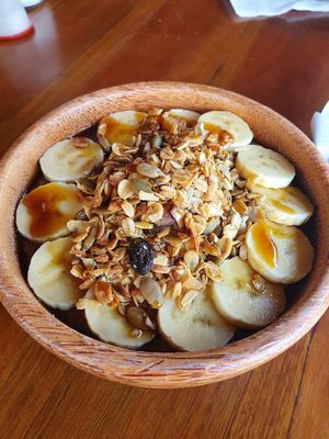 Cinnamon porridge at Good Earth Cafe in 