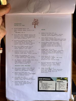 Menu June  at Good Earth Cafe in 