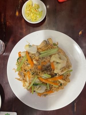 Mushroom noodles   at Vinh Nghiem in Ho Chi Minh City