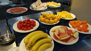 fruits selection at Puti Vegetarian in Xiamen