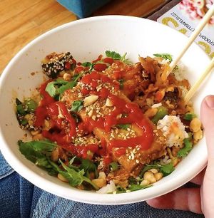 Vegan Yum-Yum Bowl at World Street Kitchen in Minneapolis